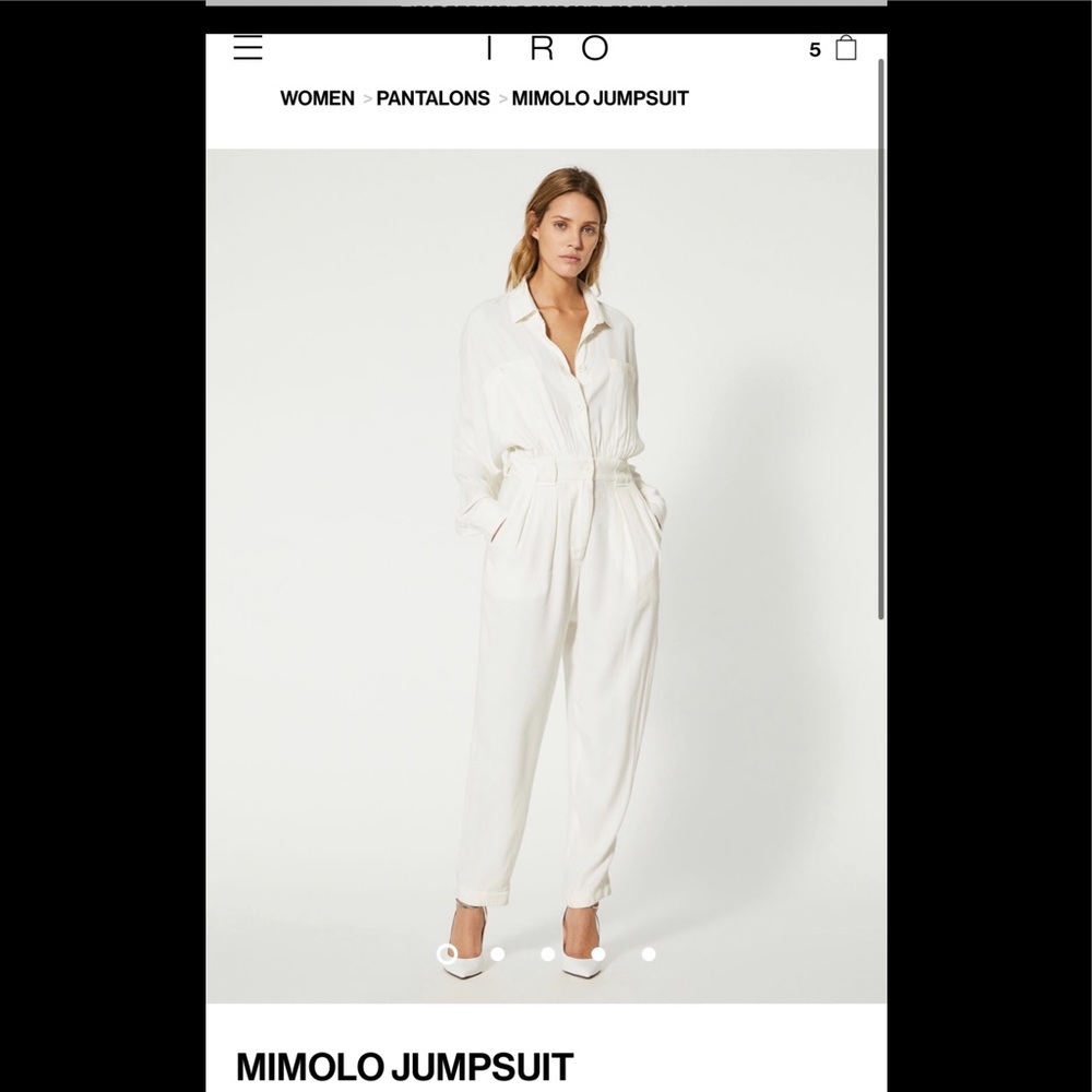 IRO White Mimolo Jumpsuit